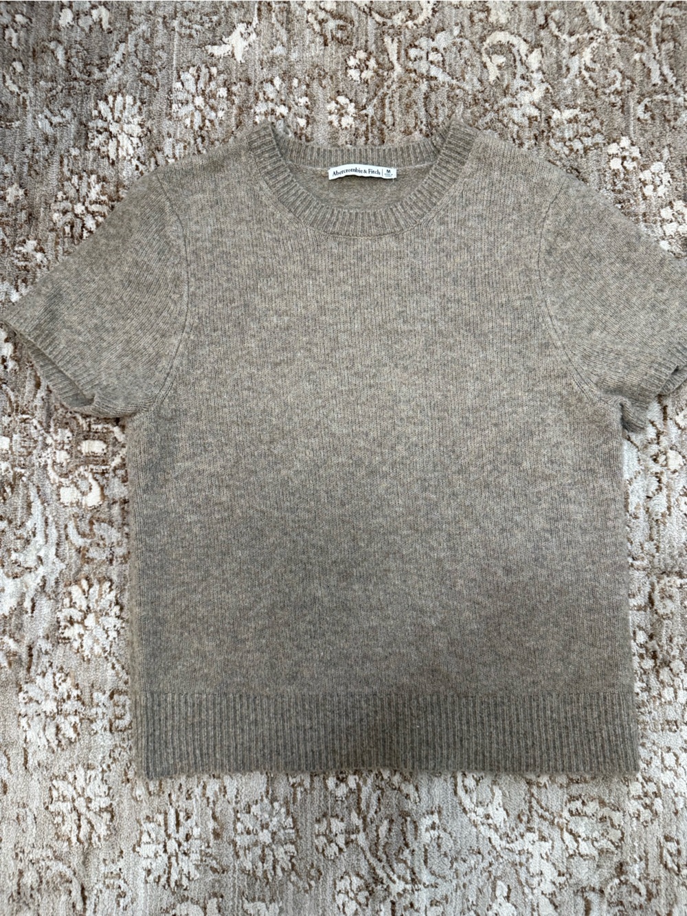 Abercrombie & Fitch Taupe Knit Sweater Top - Neutral Taupe